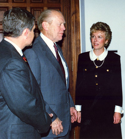 Jim Bracher, President Gerald R. Ford, Jane Bracher